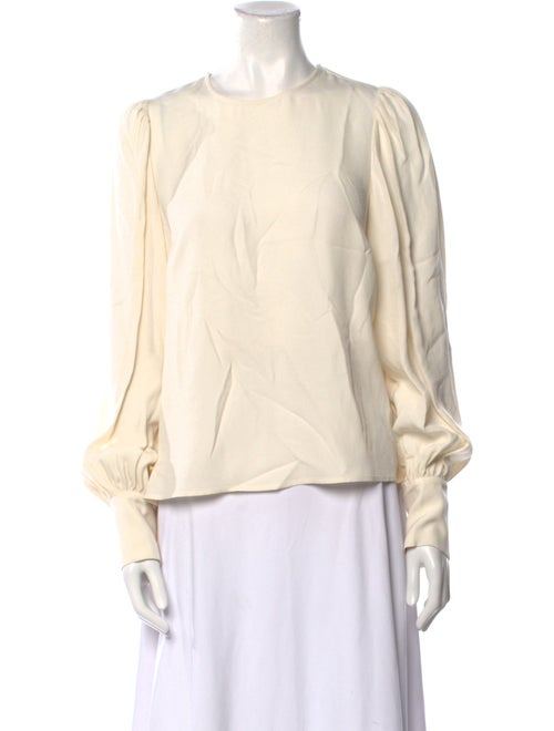 Ulla Johnson Crew Neck Long Sleeve Blouse