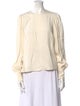 Ulla Johnson Crew Neck Long Sleeve Blouse