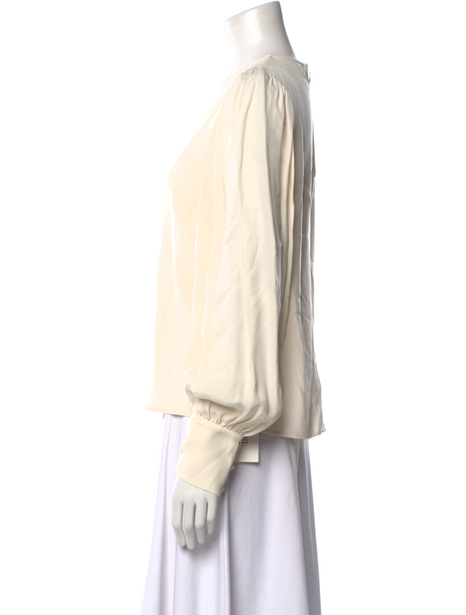 Ulla Johnson Crew Neck Long Sleeve Blouse