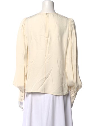 Ulla Johnson Crew Neck Long Sleeve Blouse