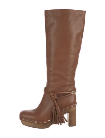 Ulla Johnson Leather Tassel Accents Rain Boots