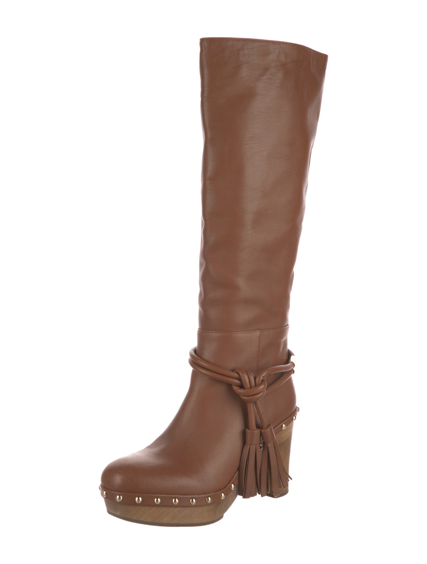 Ulla Johnson Leather Tassel Accents Rain Boots