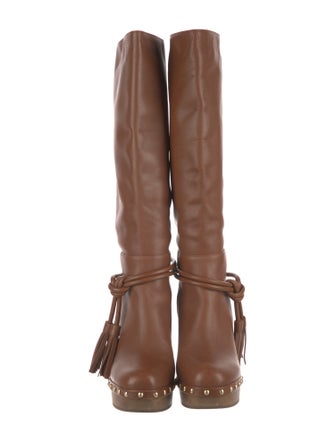 Ulla Johnson Leather Tassel Accents Rain Boots
