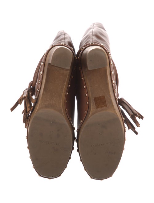 Ulla Johnson Leather Tassel Accents Rain Boots