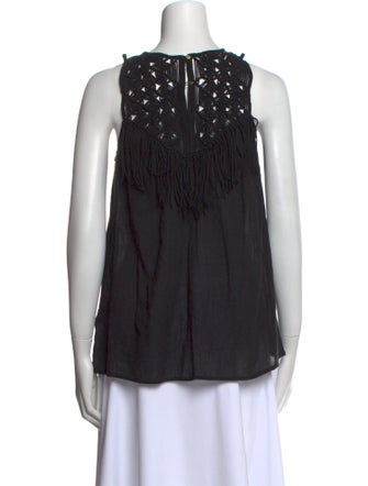 Ulla Johnson Crew Neck Sleeveless Blouse