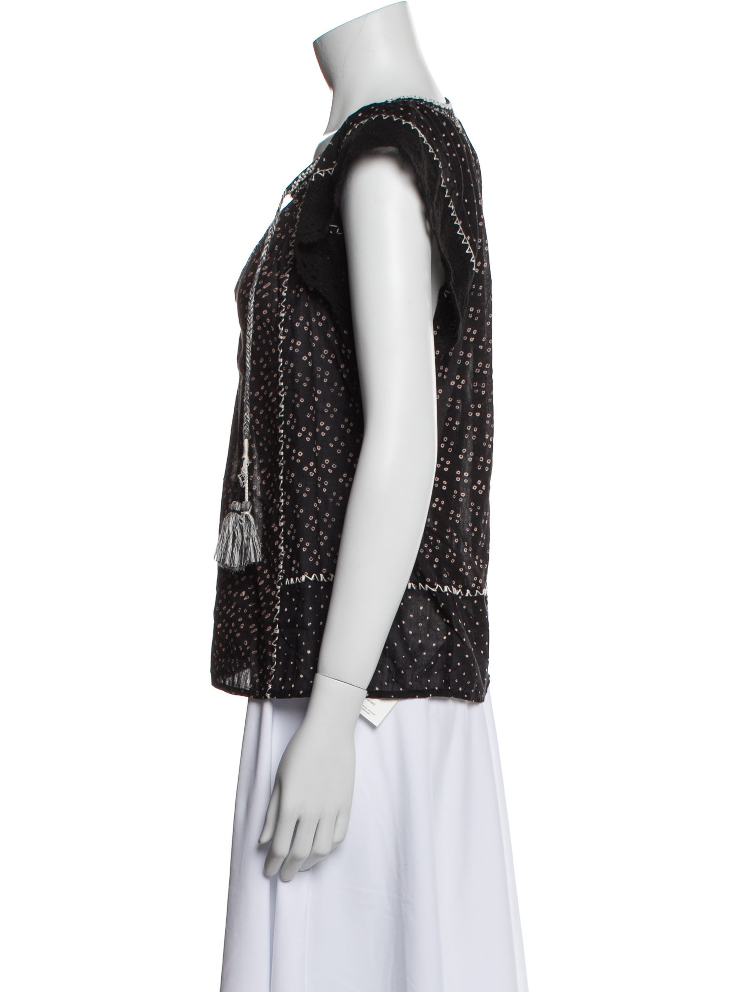 Ulla Johnson Printed V-Neck Blouse