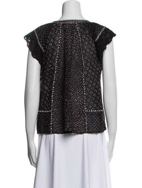 Ulla Johnson Printed V-Neck Blouse