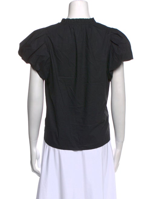 Ulla Johnson V-Neck Short Sleeve Top