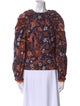 Ulla Johnson Printed Crew Neck Blouse
