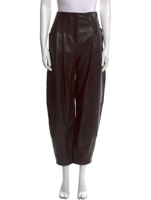 Ulla Johnson Lamb Leather Straight Leg Pants