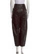 Ulla Johnson Lamb Leather Straight Leg Pants