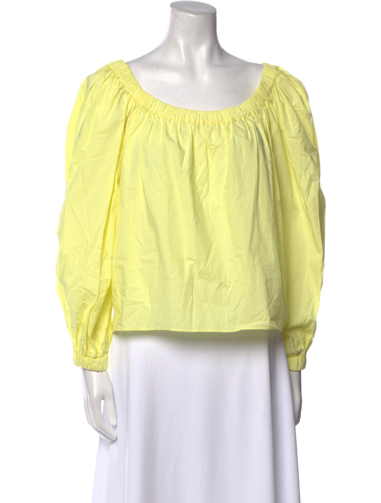 Ulla Johnson Scoop Neck Long Sleeve Blouse