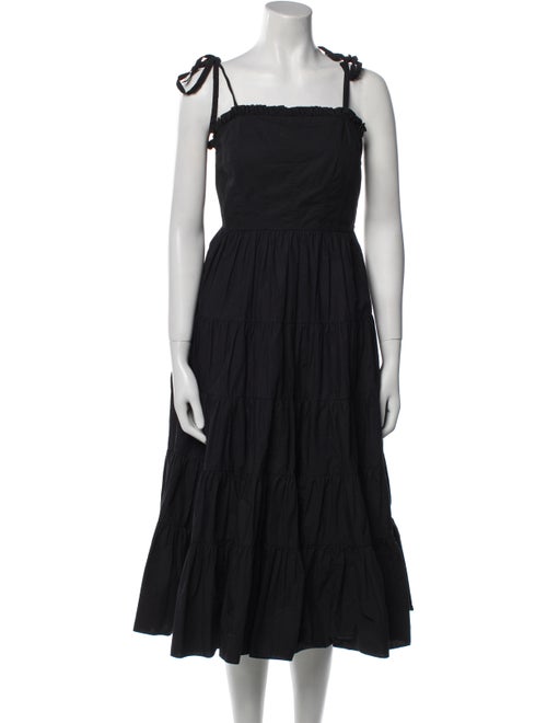 Ulla Johnson Square Neckline Midi Length Dress