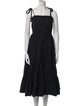 Ulla Johnson Square Neckline Midi Length Dress
