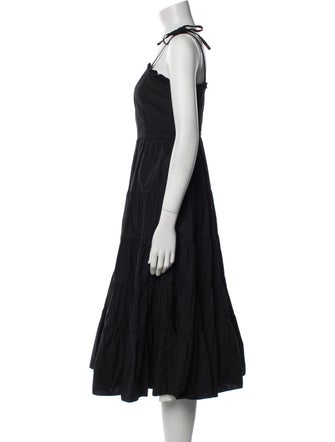 Ulla Johnson Square Neckline Midi Length Dress