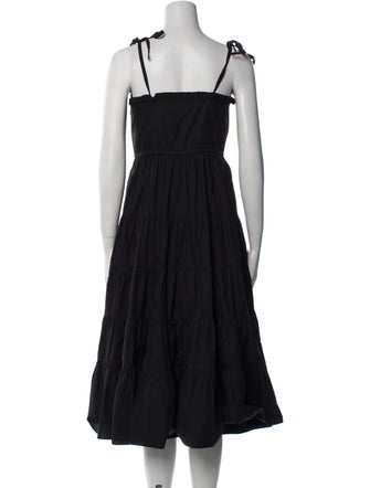 Ulla Johnson Square Neckline Midi Length Dress