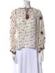 Ulla Johnson Silk Floral Print Blouse