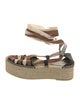 Ulla Johnson Canvas Animal Print Espadrilles