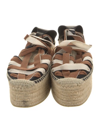 Ulla Johnson Canvas Animal Print Espadrilles