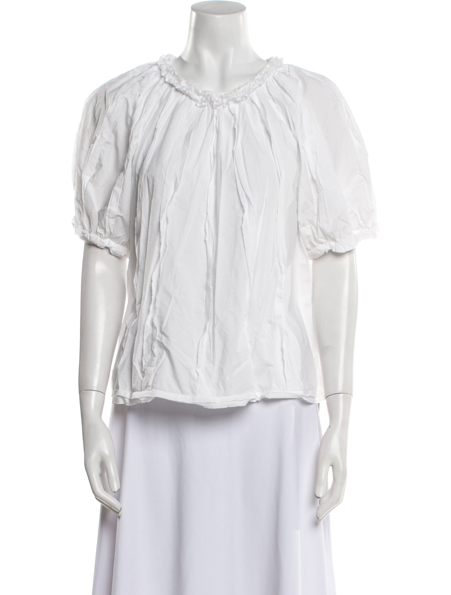 Ulla Johnson Crew Neck Short Sleeve Blouse