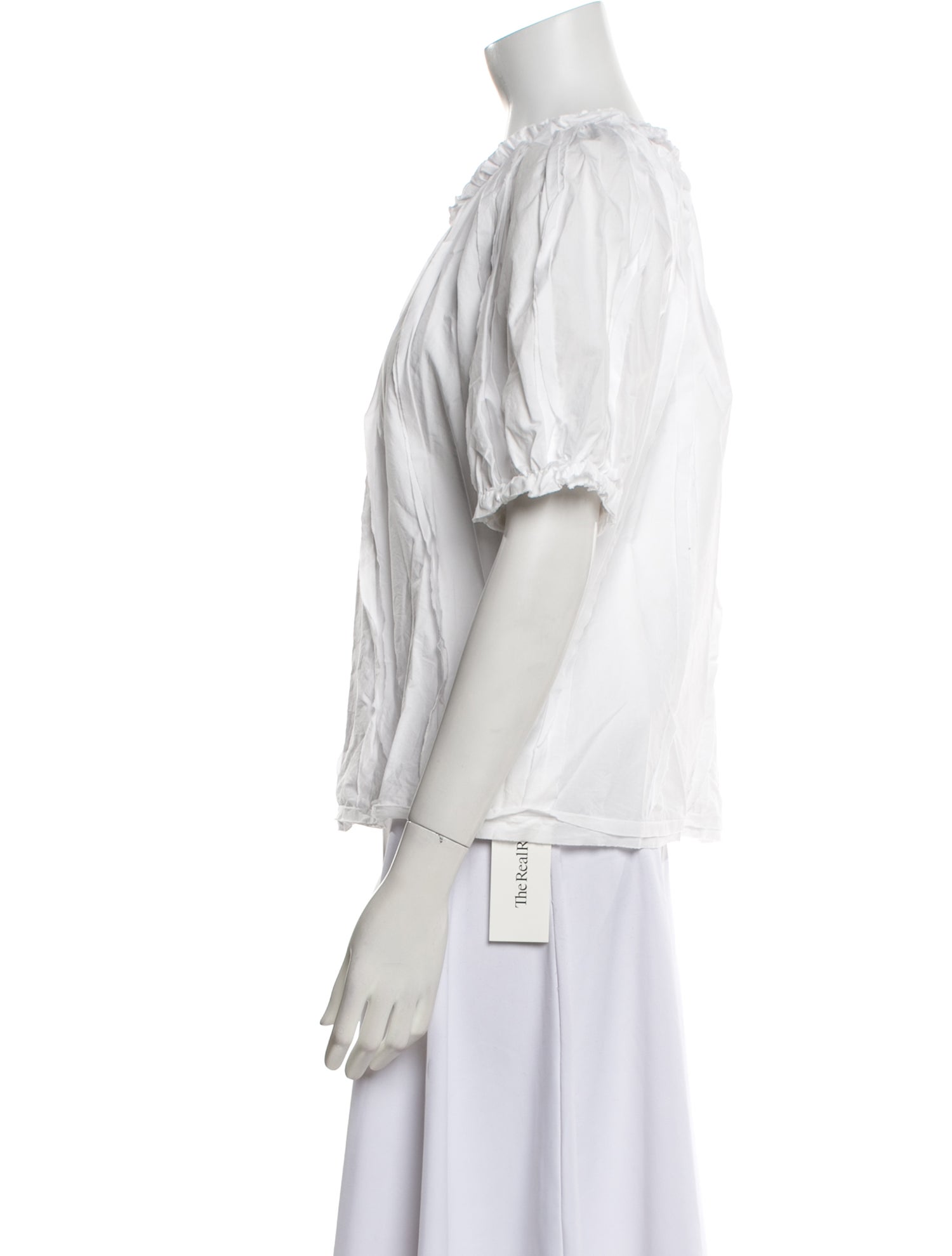 Ulla Johnson Crew Neck Short Sleeve Blouse