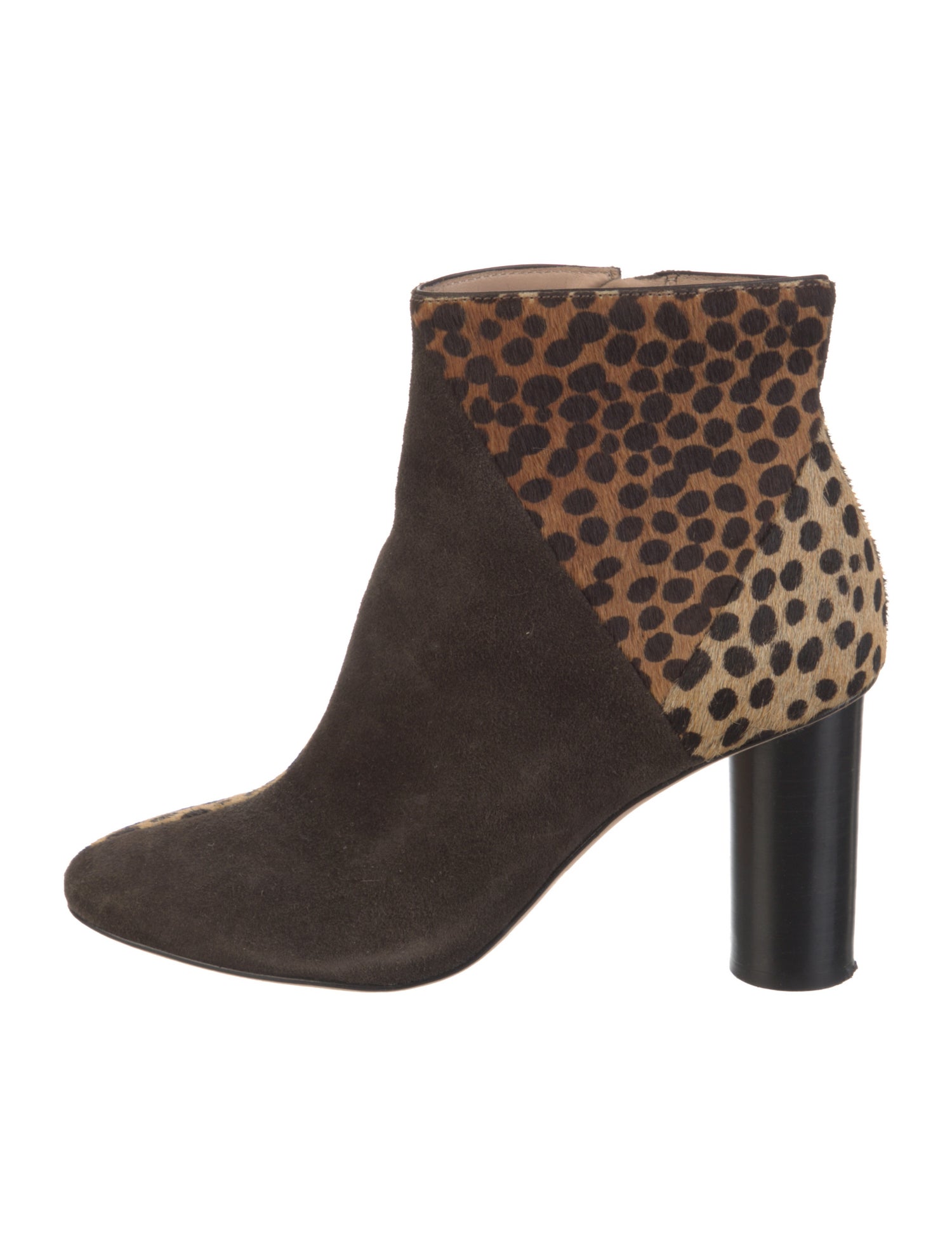 Ulla Johnson Suede Animal Print Boots