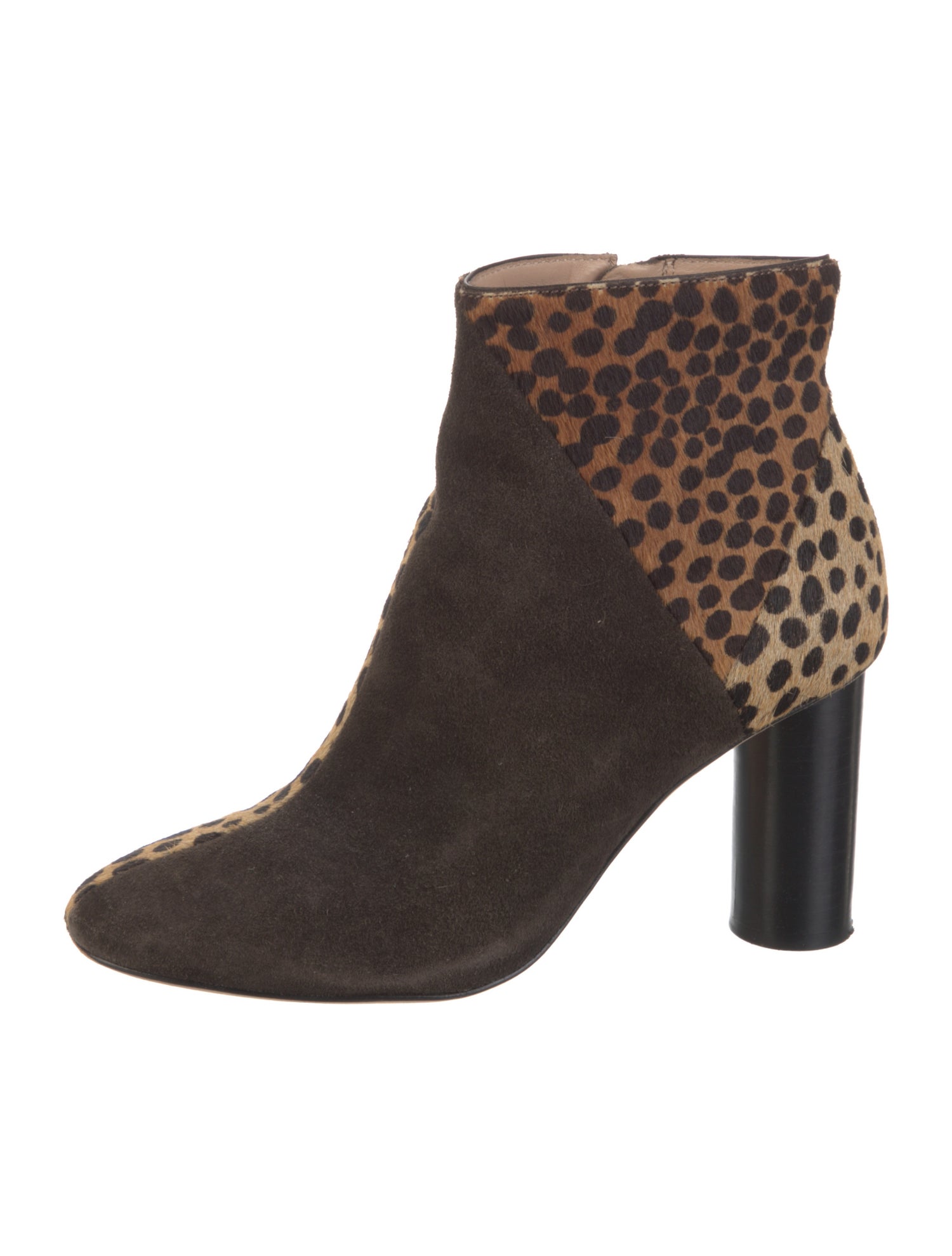 Ulla Johnson Suede Animal Print Boots