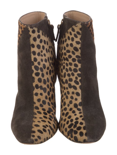 Ulla Johnson Suede Animal Print Boots