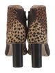 Ulla Johnson Suede Animal Print Boots