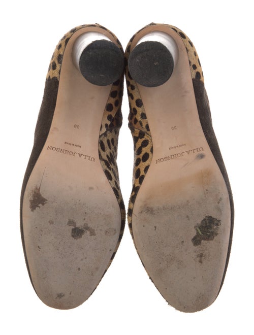 Ulla Johnson Suede Animal Print Boots
