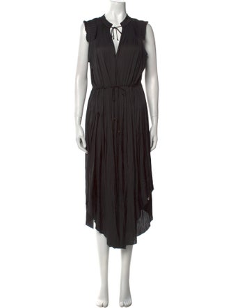 Ulla Johnson Tie Neck Long Dress