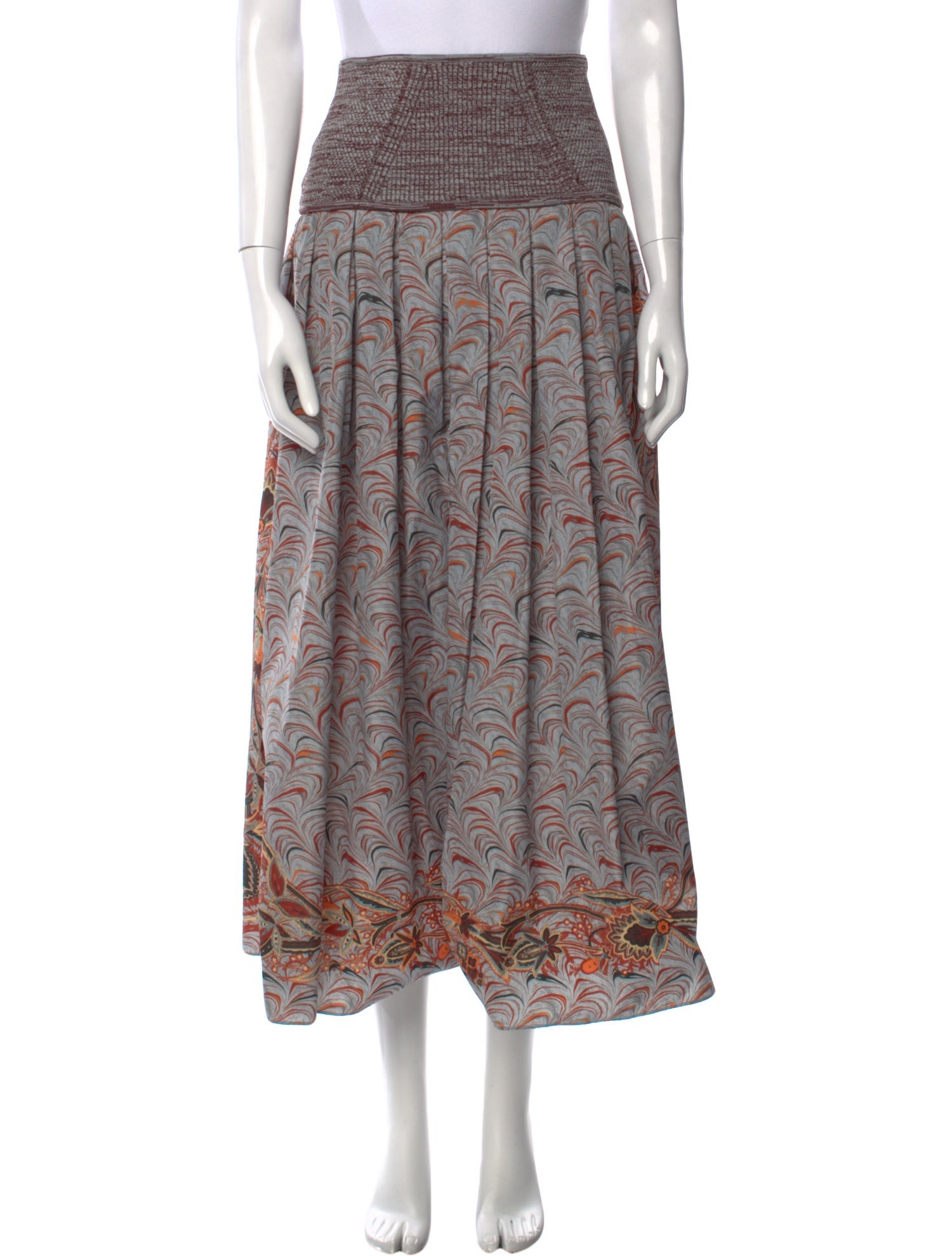 Ulla Johnson Printed Midi Length Skirt