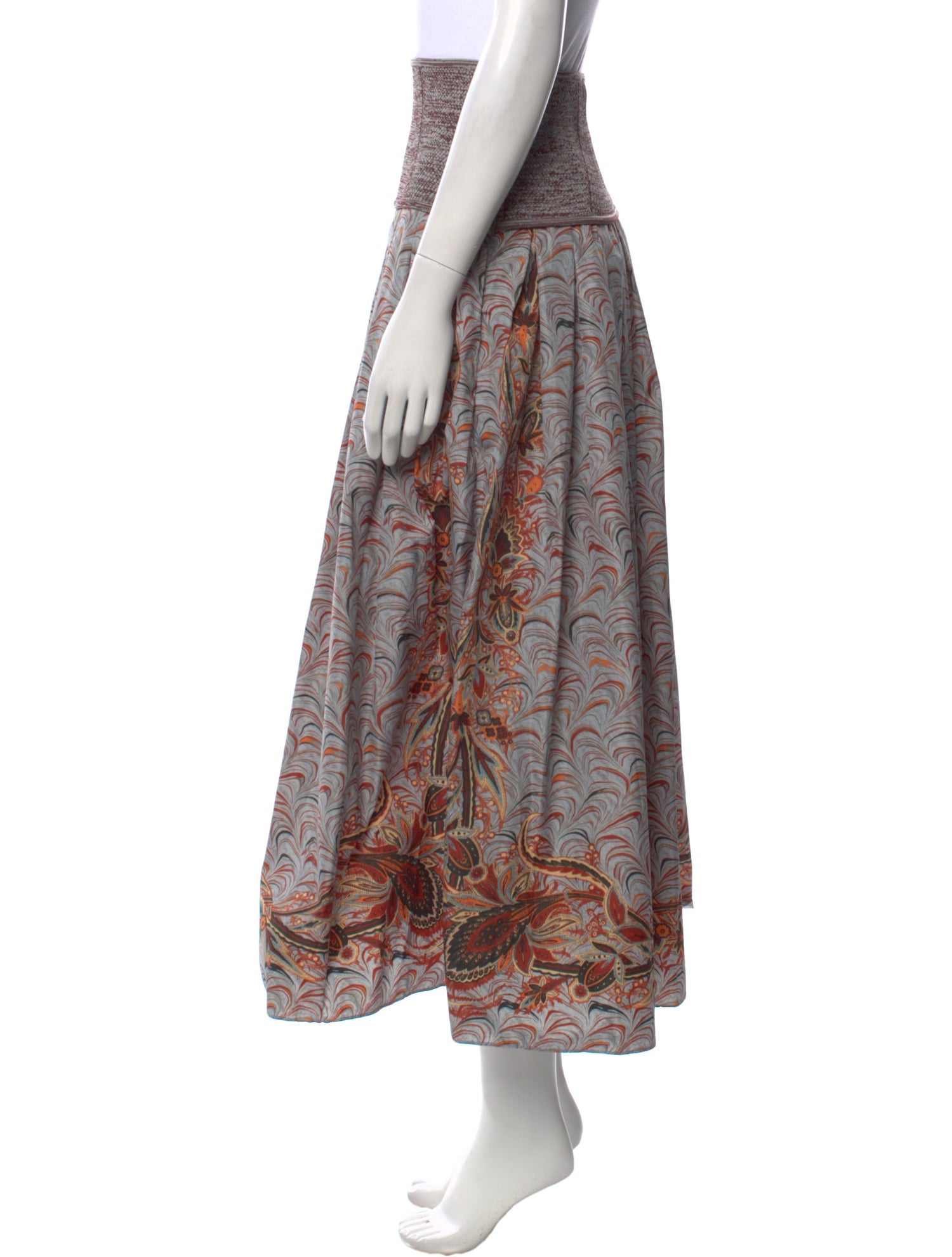 Ulla Johnson Printed Midi Length Skirt