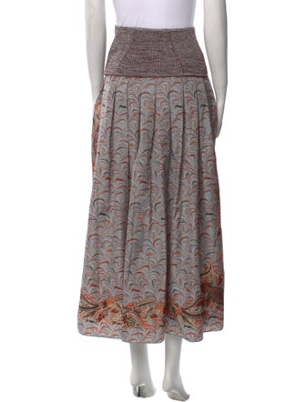 Ulla Johnson Printed Midi Length Skirt