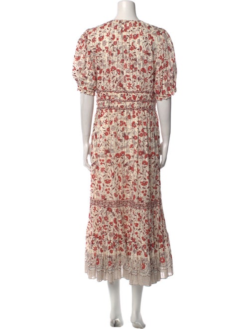 Ulla Johnson Floral Print Midi Length Dress