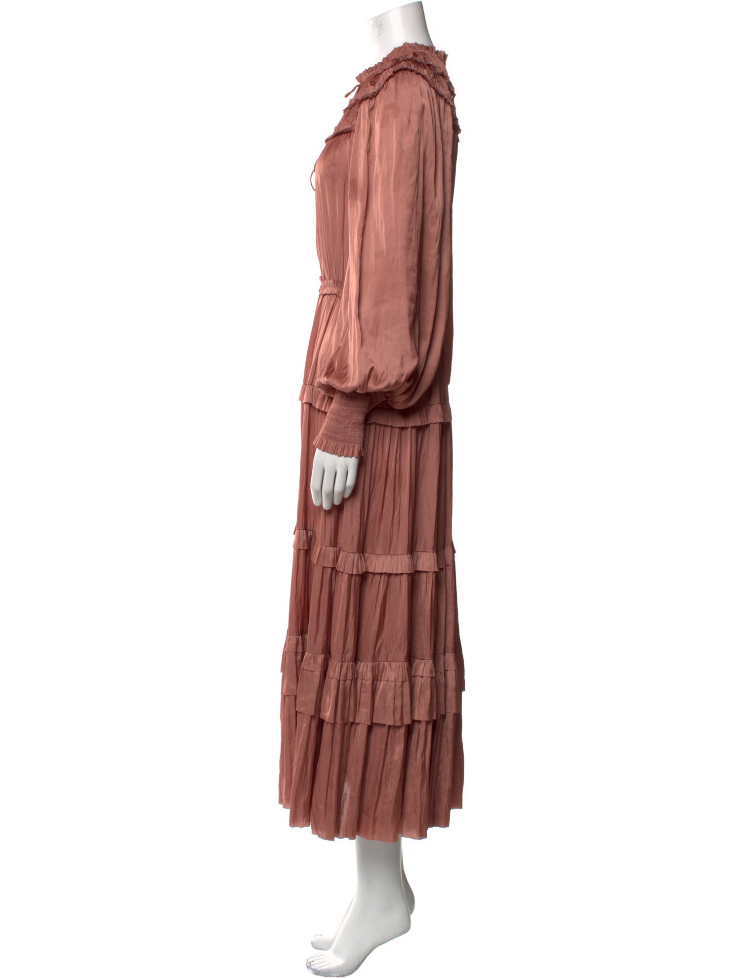 Ulla Johnson Tie Neck Long Dress