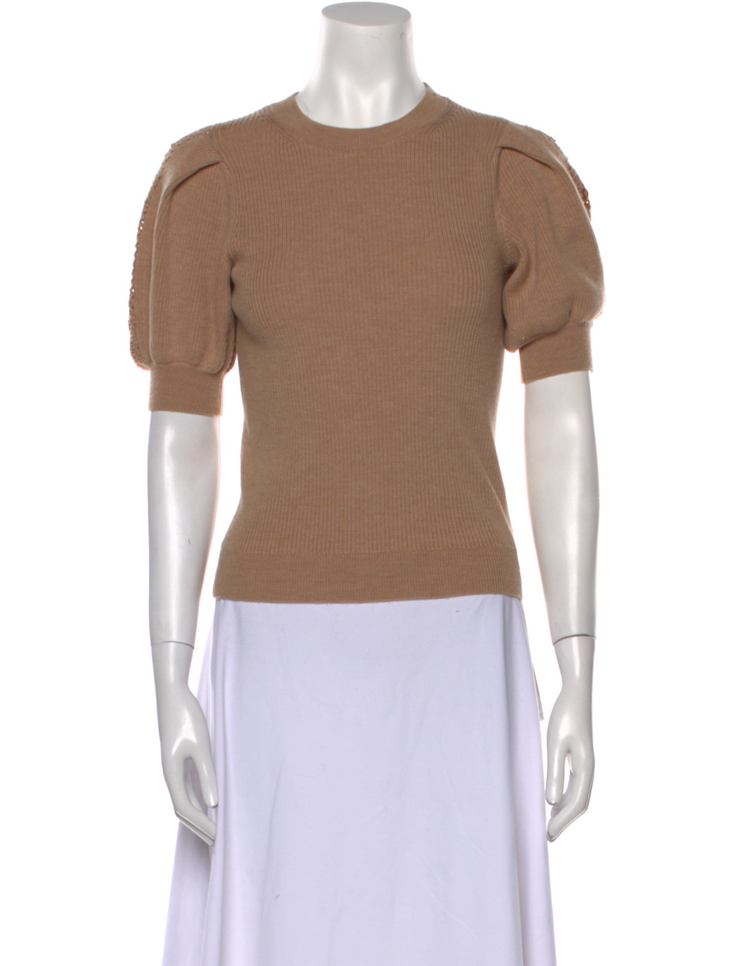 Ulla Johnson Merino Wool Crew Neck Top