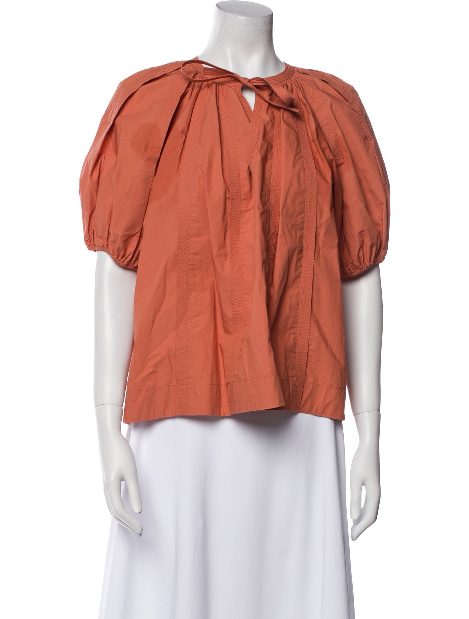 Ulla Johnson Crew Neck Short Sleeve Blouse