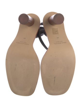 Ulla Johnson Leather Whipstitch Trim Slingback Sandals