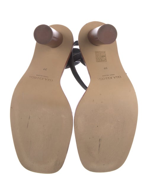 Ulla Johnson Leather Whipstitch Trim Slingback Sandals