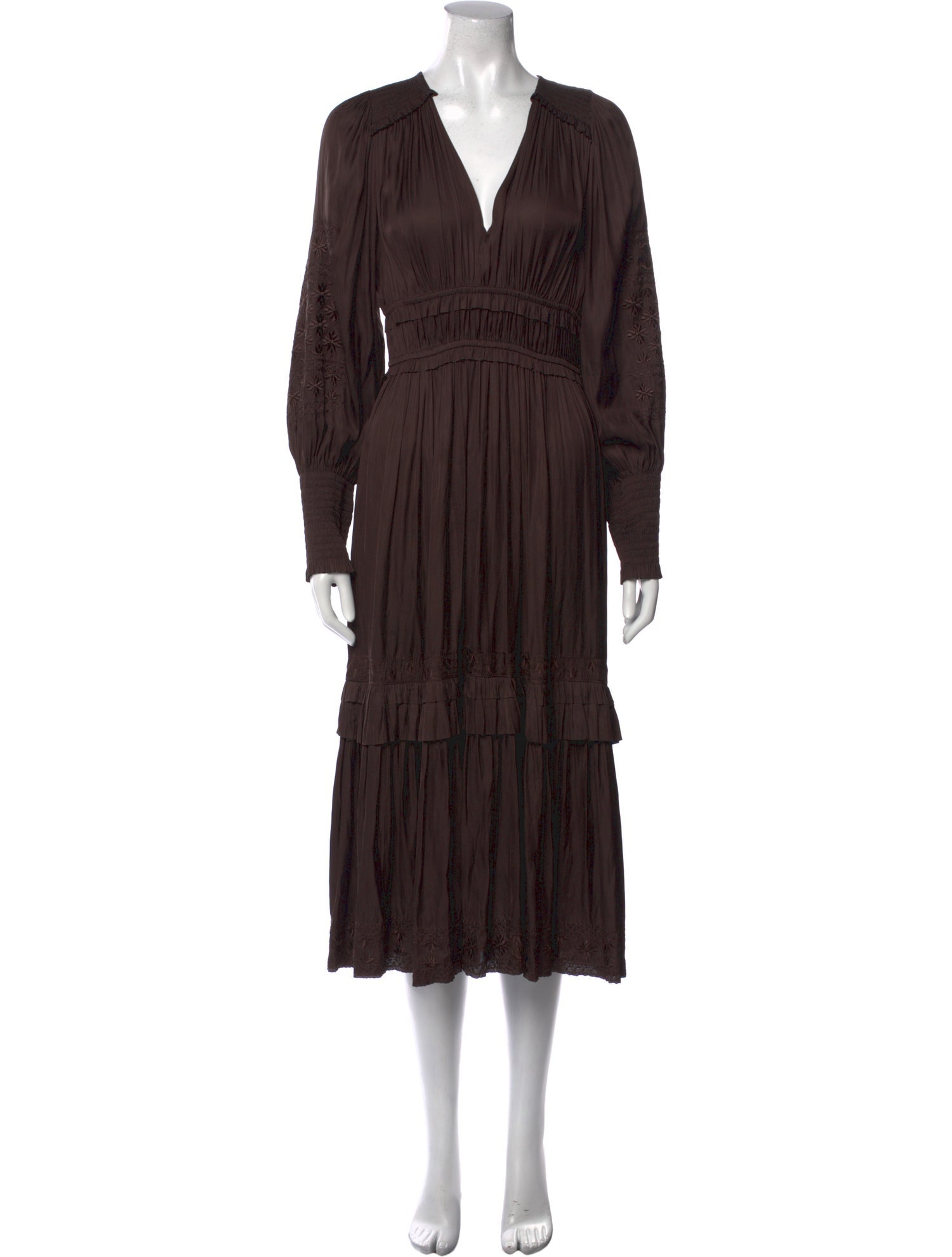 Ulla Johnson V-Neck Long Dress