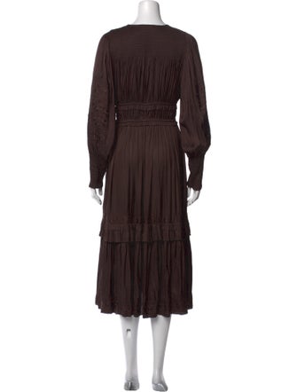 Ulla Johnson V-Neck Long Dress