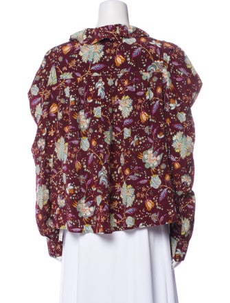 Ulla Johnson Silk Floral Print Blouse