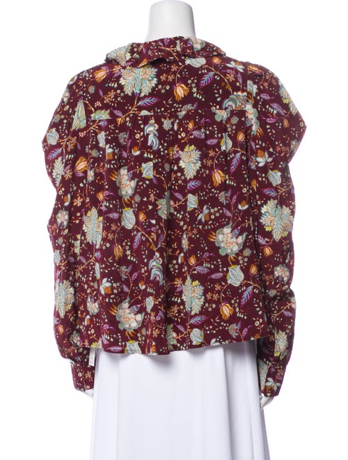 Ulla Johnson Silk Floral Print Blouse