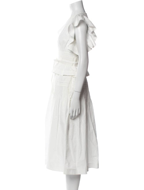 Ulla Johnson V-Neck Midi Length Dress