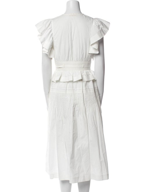 Ulla Johnson V-Neck Midi Length Dress