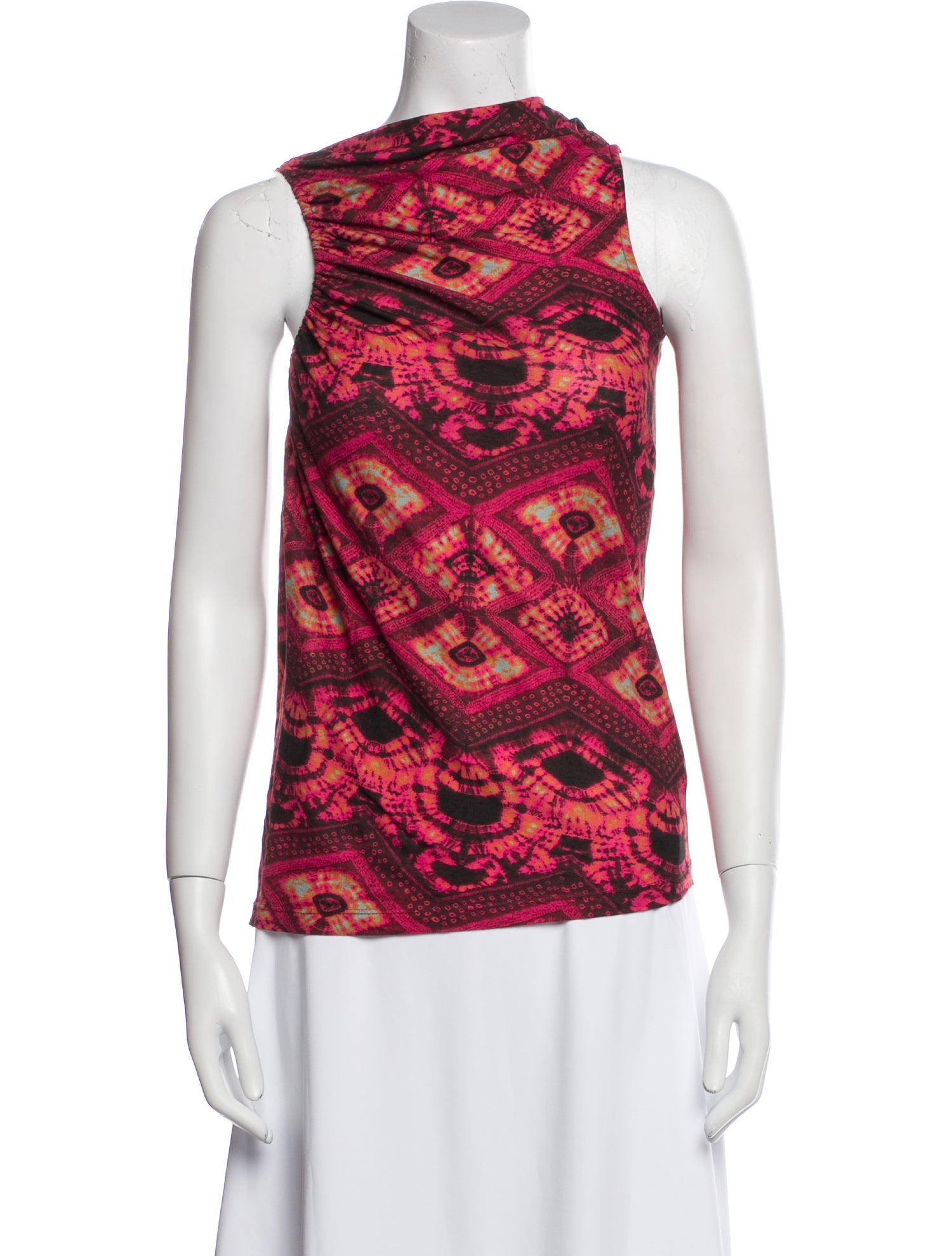 Ulla Johnson Paisley Print Cowl Neck Top