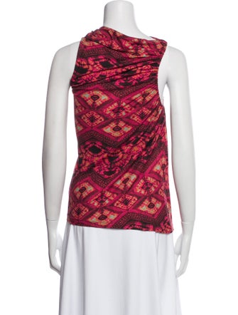 Ulla Johnson Paisley Print Cowl Neck Top
