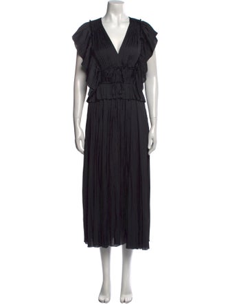 Ulla Johnson V-Neck Long Dress