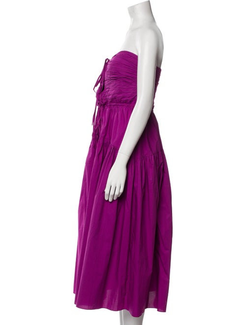 Ulla Johnson Strapless Midi Length Dress